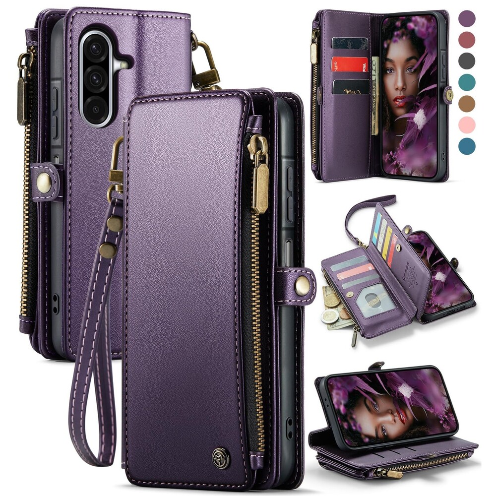 Galaxy A36 5G PU Leather Magnetic Snap Wallet Phone Case, 20I-170PH005